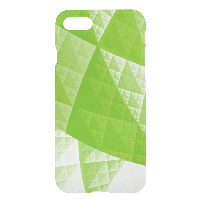 Greenery abstract pattern uncommon iPhone case (Back)