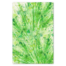 Greenery abstract watercolor art tissue paper