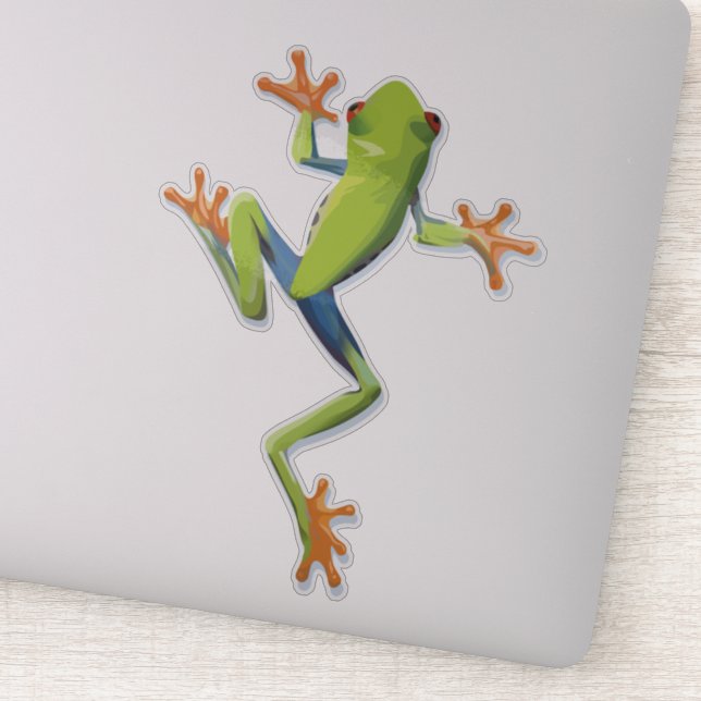 Greenery Amphibian Tree-Frog Sticker (Detail)