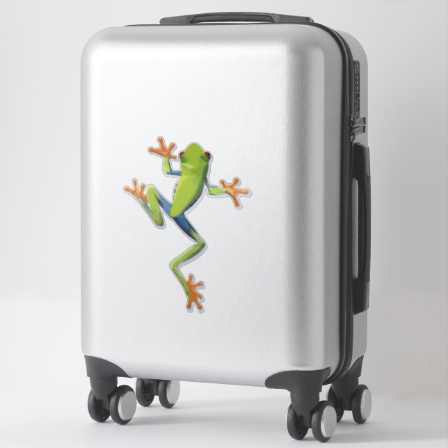 Greenery Amphibian Tree-Frog Sticker (Suitcase)