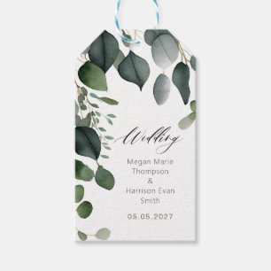 Greenery and Eucalyptus Wedding Gift Tags