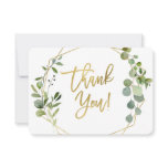 Greenery and gold Baby Shower thank you card Greenery and gold Baby Shower thank you card