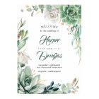 Greenery and Gold Elegant Wedding Welcome Sign