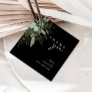 Greenery and Gold Leaf | Black Thank You Favor Tags