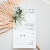 Greenery and Gold Leaf Seal And Send