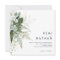 Greenery and Gold Leaf Square Wedding Invitation