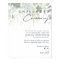 Greenery and Gold Leaf Unplugged Ceremony Poster