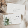 Greenery and Gold Leaf Wedding Place Card