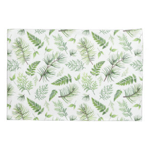 Greenery and Organic Pattern Pillow Case