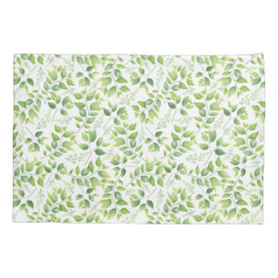 Greenery and Organic Pattern Pillow Case