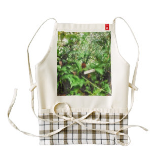 Greenery at a plantation zazzle HEART apron