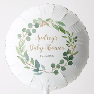 Greenery Baby Shower Balloon