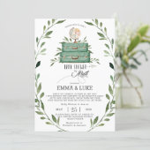 Greenery Baby Shower by Mail Long Distance Travel Invitation (Standing Front)
