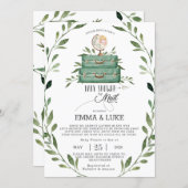 Greenery Baby Shower by Mail Long Distance Travel Invitation (Front/Back)