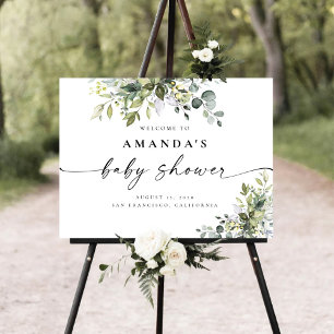 Greenery Baby Shower Foam Board