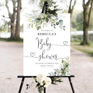 Greenery Baby Shower Foam Board