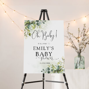Greenery Baby Shower Foam Board