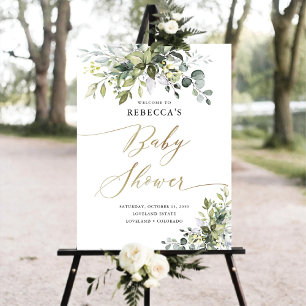 Greenery Baby Shower Foam Boards