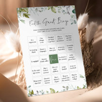 Greenery Baby Shower Game Find The Guest Bingo