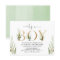 Greenery baby shower It's a boy green gold foliage