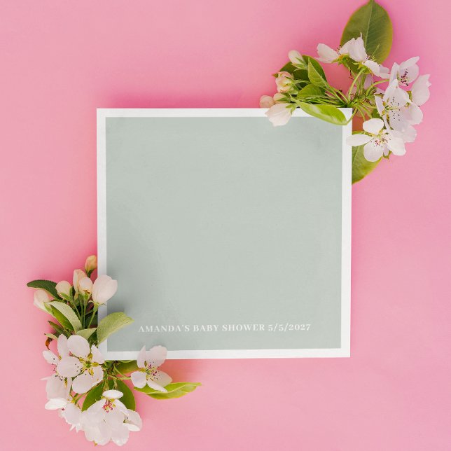 Greenery  Baby Shower Napkins (Creator Uploaded)