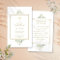 Greenery Baptism Christening Prayer Card