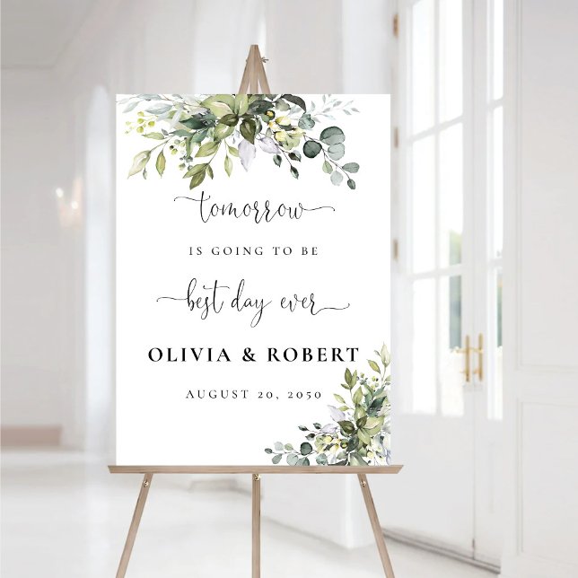 Greenery Best Day Ever Foam Board (Creator Uploaded)