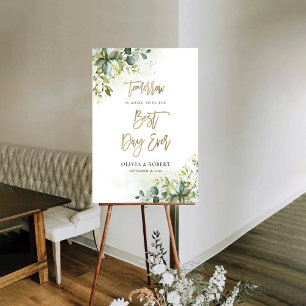 Greenery Best Day Ever Foam Board