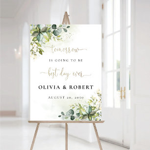 Greenery Best Day Ever Foam Board