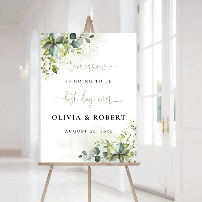 Greenery Best Day Ever Foam Board (Creator Uploaded)