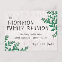 Greenery Birch Family Reunion Save the Date