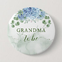 Greenery Blue hydrangea Baby Shower Grandma to be