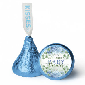 Greenery Blue hydrangea Its a Boy Baby Shower  Hershey®'s Kisses®
