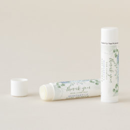 Greenery Blue hydrangea Its a Boy Baby Shower Lip Balm