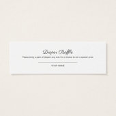 Greenery Botanical Baby Shower Diaper Raffle (Back)