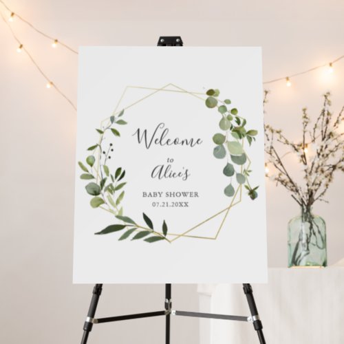 Greenery Botanical Baby Shower Foam Board