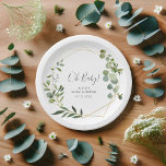 Greenery Botanical Baby Shower Paper Plates<br><div class="desc">This item matches our collection Greenery Baby Shower.</div>