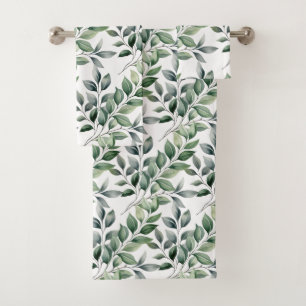 Greenery Botanical Nature Towel Set