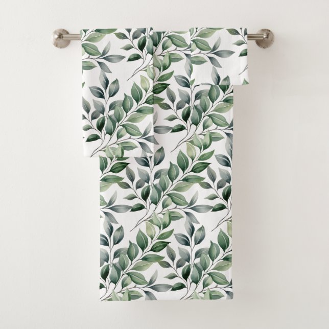 Greenery Botanical Nature Towel Set (Insitu)