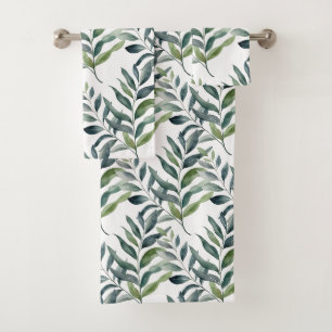 Greenery Botanical Nature Towel Set