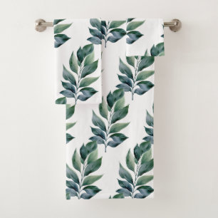 Greenery Botanical Nature Towel Set