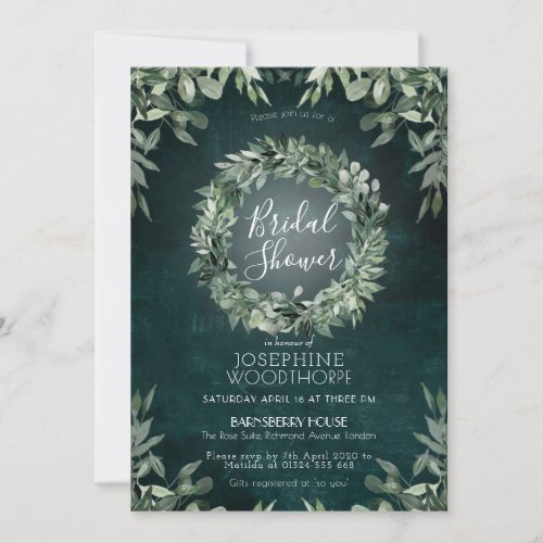 Greenery Bouquet Wedding Suite Invitation