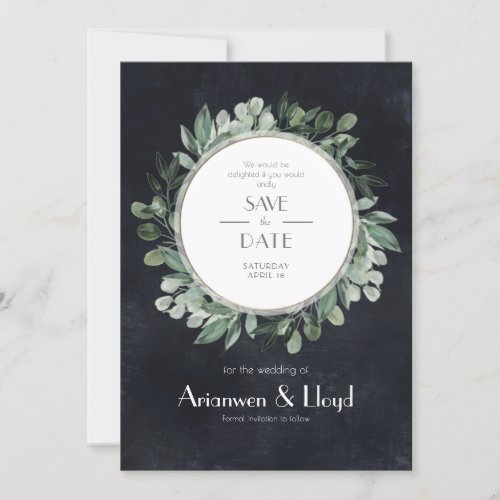 Greenery Bouquet Wedding Suite Invitation