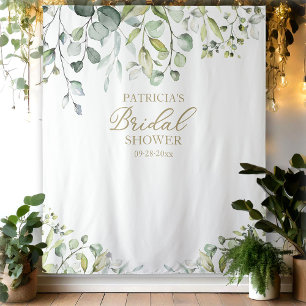 Greenery Bridal Shower Backdrop Photo Prop