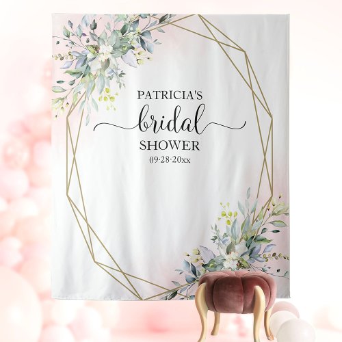 Greenery Bridal Shower Backdrop Photo Prop