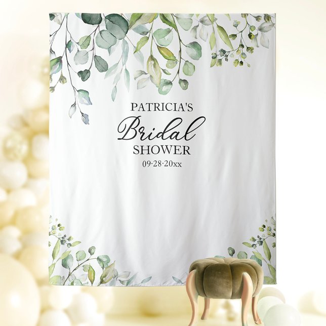 Greenery Bridal Shower Backdrop Photo Prop (Creator Uploaded)