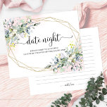 Greenery Bridal Shower Date Night Jar Cards<br><div class="desc">Greenery Bridal Shower Date Night Jar Cards</div>