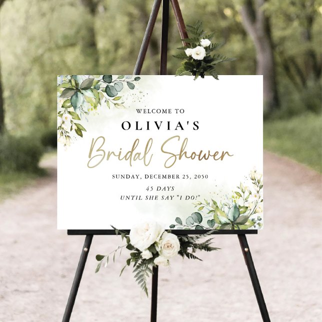 Greenery Bridal Shower Foam Board (Creator Uploaded)