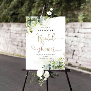 Greenery Bridal Shower Foam Board