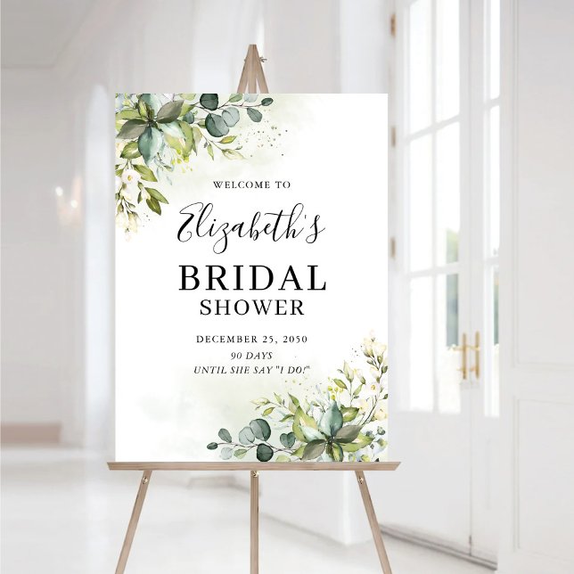 Greenery Bridal Shower Foam Boards (Creator Uploaded)